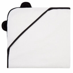 panda London Kids Bamboo Hooded Towel Pure White