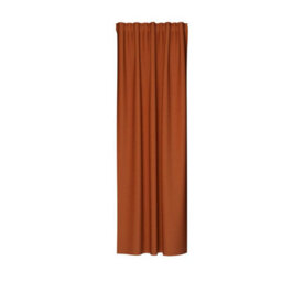 Bricoflor Blackout Curtain With Concealed Loops  - Orange-Terracotta - 2,45 X 1,40 M - Plain - thumbnail 5
