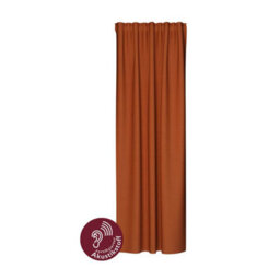 Bricoflor Blackout Curtain With Concealed Loops  - Orange-Terracotta - 2,45 X 1,40 M - Plain - thumbnail 6