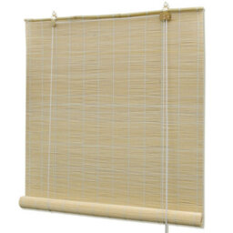 Vidaxl Natural Bamboo Roller Blinds 120 X 160 Cm - thumbnail 1