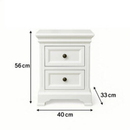 Melody Maison Large 7 Drawer Chest Of Drawers & Pair Of Bedside Tables - Daventry Ivory Range - thumbnail 6