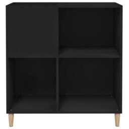 Vidaxl Record Cabinet Black 84.5X38X89 Cm Engineered Wood - thumbnail 5