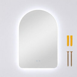 Living And Home 500 X 800mm Frameless Led Bathroom Mirror With Demister, Dimmable 3 Colour Temperature - thumbnail 3