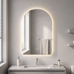 Living And Home 500 X 800mm Frameless Led Bathroom Mirror With Demister, Dimmable 3 Colour Temperature - thumbnail 1