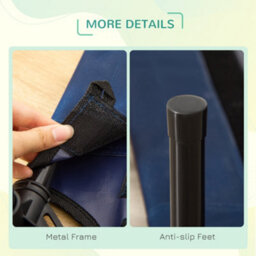 Pawhut Pet Puppy Raised Bed Cot Dog Cat Elevated Cots Trampoline Indoor Outdoor - thumbnail 7