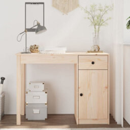 Vidaxl Desk 100X50X75 Cm Solid Wood Pine Desks - thumbnail 1