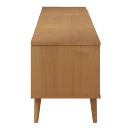 Berkfield Tv Cabinet Molde Brown 158X40X49 Cm Solid Wood Pine - thumbnail 6