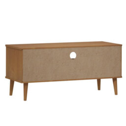 Berkfield Tv Cabinet Molde Brown 158X40X49 Cm Solid Wood Pine - thumbnail 7