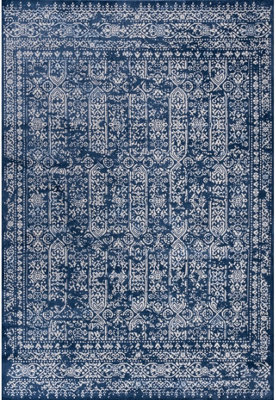 The Rugs Montana Blue Oriental Area Rug And Runner Soft Durable Pet Friendly Easy To Clean Living Room Bedroom Hallway 3716Bl - image 1
