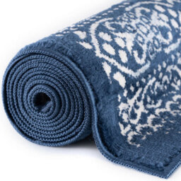 The Rugs Montana Blue Oriental Area Rug And Runner Soft Durable Pet Friendly Easy To Clean Living Room Bedroom Hallway 3716Bl - thumbnail 6