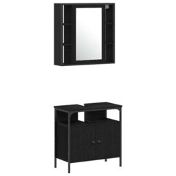 Walplus Bathroom Cabinet Set Other 4 Pcs Black Oak 33 X 33 X 185.5 Cm - thumbnail 6