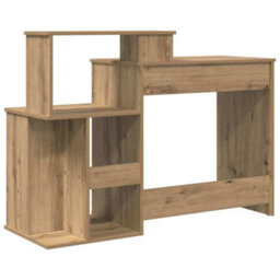 Walplus Desk With Storage With Shelf Artisan Oak 120.5 X 44 X 88.5 Cm - thumbnail 8