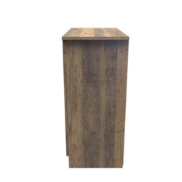 Trent 3 Drawer Deep Chest Of Drawers In Vintage Oak (Ready Assembled) - thumbnail 2