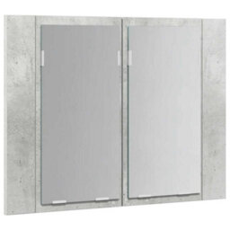 Walplus Led Bathroom Mirror Cabinet Concrete Grey 60X12X45 Cm Acrylic - thumbnail 8