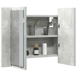 Walplus Led Bathroom Mirror Cabinet Concrete Grey 60X12X45 Cm Acrylic - thumbnail 7