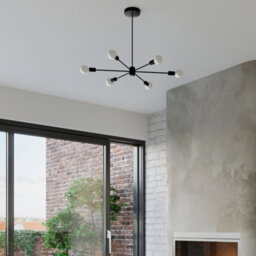 Sollux Lighting Lango Steel Black 5 Light Classic Chandelier - thumbnail 6