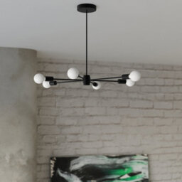Sollux Lighting Lango Steel Black 5 Light Classic Chandelier - thumbnail 8