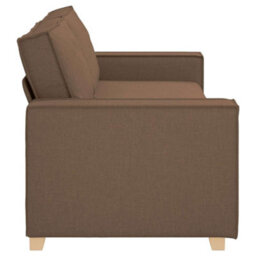 Vidaxl 3-Seater Sofa With Cushion Brown Fabric - thumbnail 5