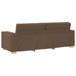 Vidaxl 3-Seater Sofa With Cushion Brown Fabric - thumbnail 6