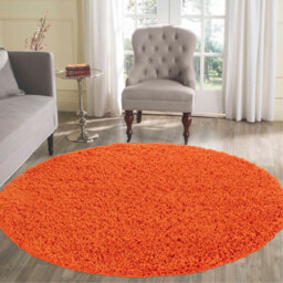 Desire Rugs Plain Living Room Shaggy Area Rugs Orange Runner 60X220 Cm - thumbnail 6