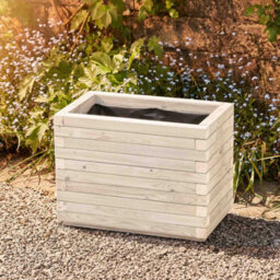 Timber Foundry Modern Garden Planter Sensual Soft White L65 X W40 X H48Cm 70 Litres - thumbnail 1