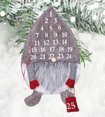 Tallon Grey Plush Gonk Christmas Advent Calendar Countdown To Christmas - image 1