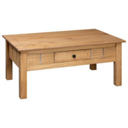 Berkfield Coffee Table 100X60X45 Cm Solid Pine Wood Panama Range - thumbnail 4