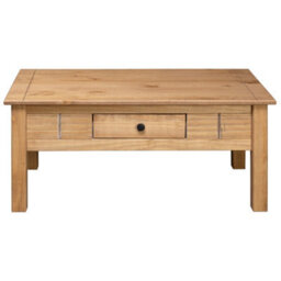 Berkfield Coffee Table 100X60X45 Cm Solid Pine Wood Panama Range - thumbnail 5
