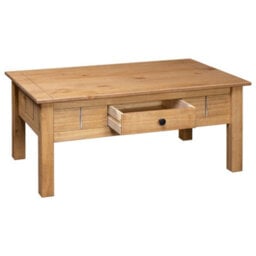 Berkfield Coffee Table 100X60X45 Cm Solid Pine Wood Panama Range - thumbnail 6