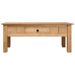 Berkfield Coffee Table 100X60X45 Cm Solid Pine Wood Panama Range - thumbnail 2