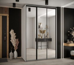 Arte Stylish White Cannes Ii Sliding Door Wardrobe 150Cm - Optimise Space With Sleek Storage - thumbnail 2