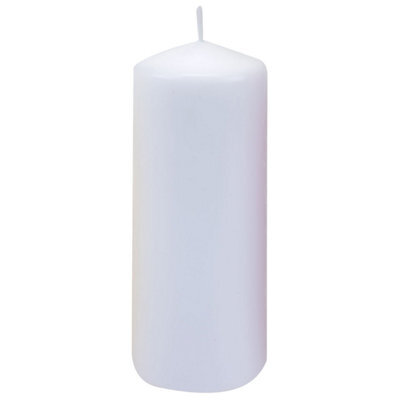 Fresh Linen 15Cm Pillar Candle Luxury Scented White Decor - image 1