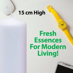 Fresh Linen 15Cm Pillar Candle Luxury Scented White Decor - thumbnail 3