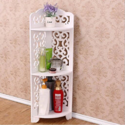 Corner Shelf Bathroom Living Room Storage Rack Display Holder Plant Stand - thumbnail 5