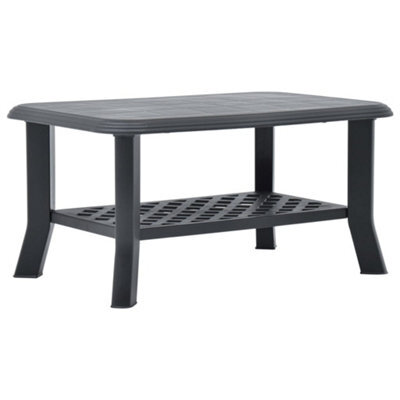 Vidaxl Coffee Table Anthracite 90X60X46 Cm Plastic - image 1