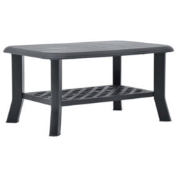 Vidaxl Coffee Table Anthracite 90X60X46 Cm Plastic