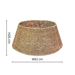 Ivyline Sustainable Seagrass Foldable Round Tree Skirt H26Cm W62Cm - thumbnail 6