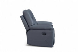 Faux Leather Dark Grey Manual Recliner Chair Columbia - thumbnail 6