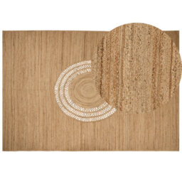 Beliani Rug Bogazoren Beige 160 X 230 Cm Jute - thumbnail 1