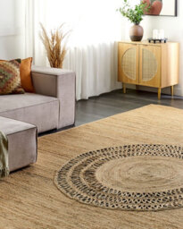 Beliani Rug Bogazoren Beige 160 X 230 Cm Jute - thumbnail 2
