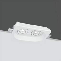 Luminosa Lighting Luminosa Morgana 2 Light Recessed Adjustable Downlight White 25.5X15.5X5.5Cm - thumbnail 2