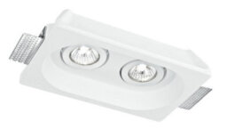 Luminosa Lighting Luminosa Morgana 2 Light Recessed Adjustable Downlight White 25.5X15.5X5.5Cm - thumbnail 1