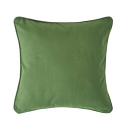 Homescapes Cotton Plain Olive Green Cushion Cover, 60 X 60 Cm