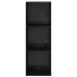 Berkfield Bookcase Black Oak 40 X 30 X 114 Cm Engineered Wood - thumbnail 4