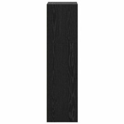 Berkfield Bookcase Black Oak 40 X 30 X 114 Cm Engineered Wood - thumbnail 5