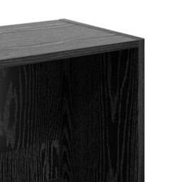 Berkfield Bookcase Black Oak 40 X 30 X 114 Cm Engineered Wood - thumbnail 7