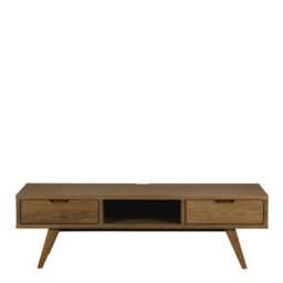 Furniture To Go A-Line Tv Unit With 2 Drawers In Smoked Oak - thumbnail 2