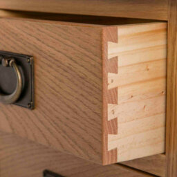 Surrey Oak 3 Drawer Chest Fully Assembled - By Roseland Furniture - thumbnail 5