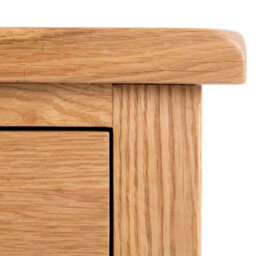Surrey Oak 3 Drawer Chest Fully Assembled - By Roseland Furniture - thumbnail 3
