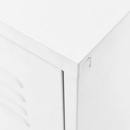 Berkfield Tv Cabinet White 105X35X50 Cm Steel - thumbnail 8